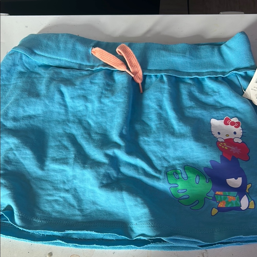 Hello Kitty Blue Skirt with Pink Accents